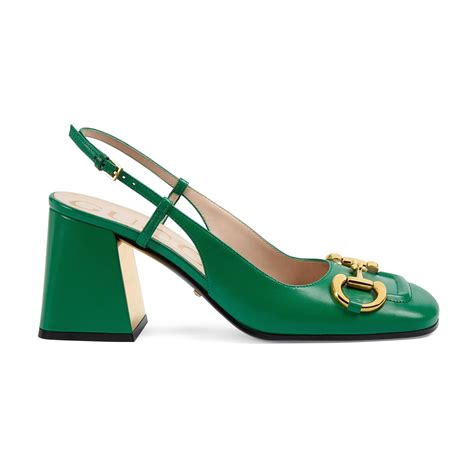 gucci mid heel pump with web|Gucci mid heel slingback.